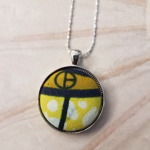 African Fabric Necklace